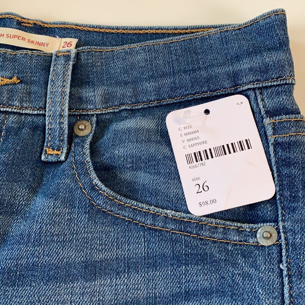 Levi’s Mile High Super Skinny Jeans - Picture 4 of 4